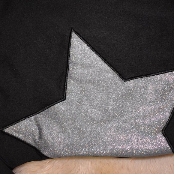 More Than Magic Black Long Sleeve Leotard with Star/ Size XS 4/5 - Picture 5 of 5